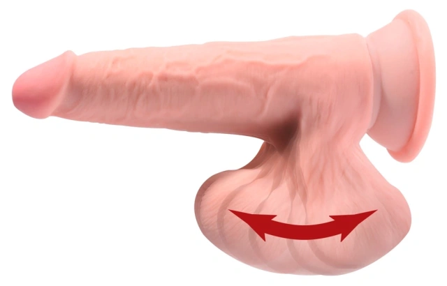 King Cock Plus Tdc With 6" - Dildo, W kolorze cielistym, 19.5 cm