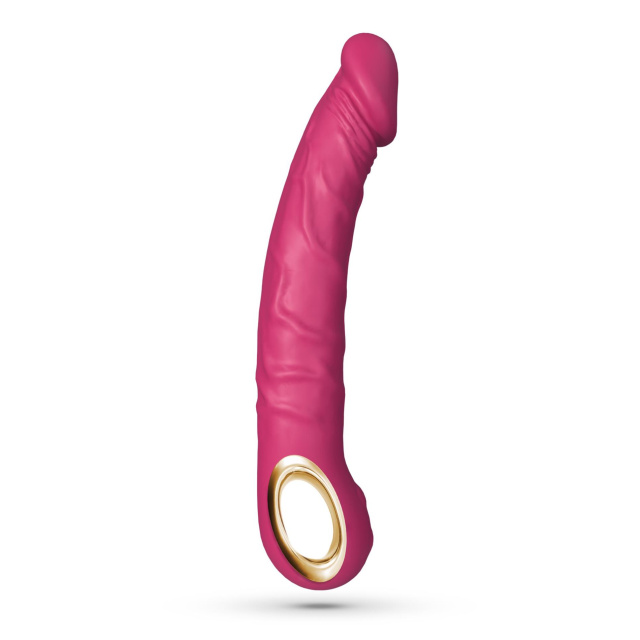 Вібратор Crushious Magnus Bend, 22.5 см (рожевий)