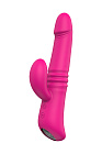 Вибратор-кролик Dream Toys Heating Thruster, 20 см (фуксия)