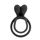 Эрекционное кольцо Glamy Double Cockring, 6,3 см (черный)