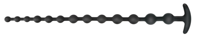 Black Velvets Anal Beads - Łańcuszek analny, Czarny, 50 cm