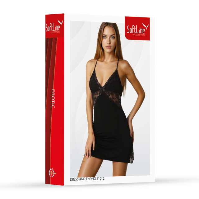 Сорочка SoftLine Collection 11012, L (чорний)