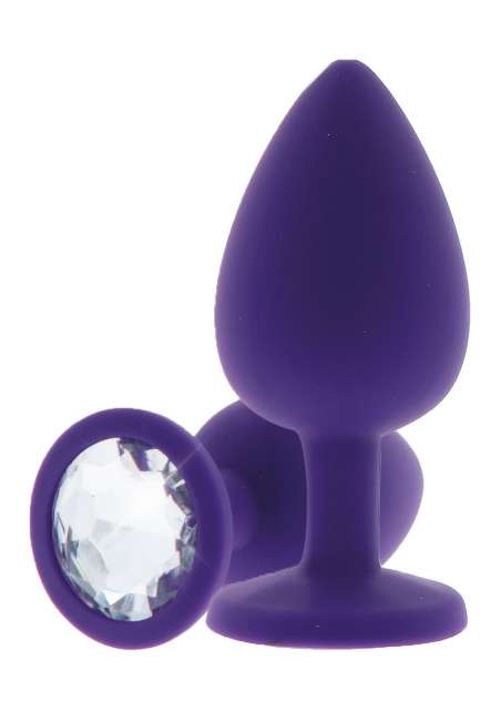 TOYJOY Diamond Booty Jewel - Korek analny, Fioletowy, 8 cm, M