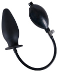 You2Toys True Black Inflatable Anal Plug - Korek analny, Czarny, 11, 5 cm