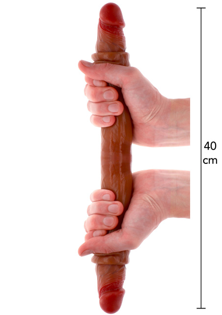 Фалоімітатор Get Real Foreskin D-Dong, 40 см (коричневий)