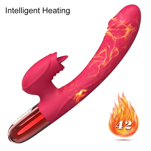 Wibrator B - Seria Fox Heating, 20.4 cm (czerwony)