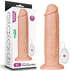 Реалистичный вибратор LoveToy, 28 см (телесный)