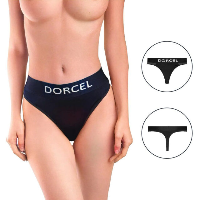 Dorcel Panty Lover - Stringi z kieszenią na wibrator, M