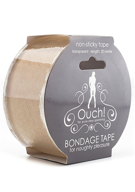 Стрічка для бондажу Ouch! Non-Stick, 20 м (прозора)
