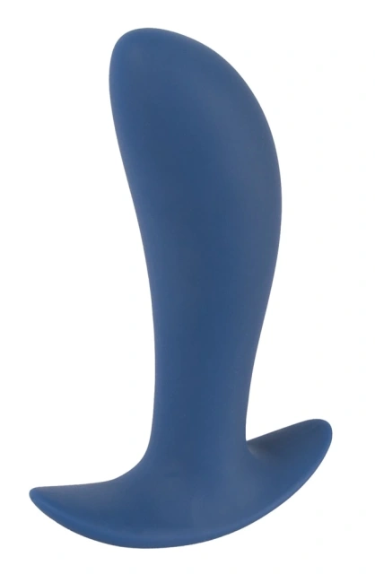 Стимулятор простаты Vibrating Butt Plug, 12 см (синий)