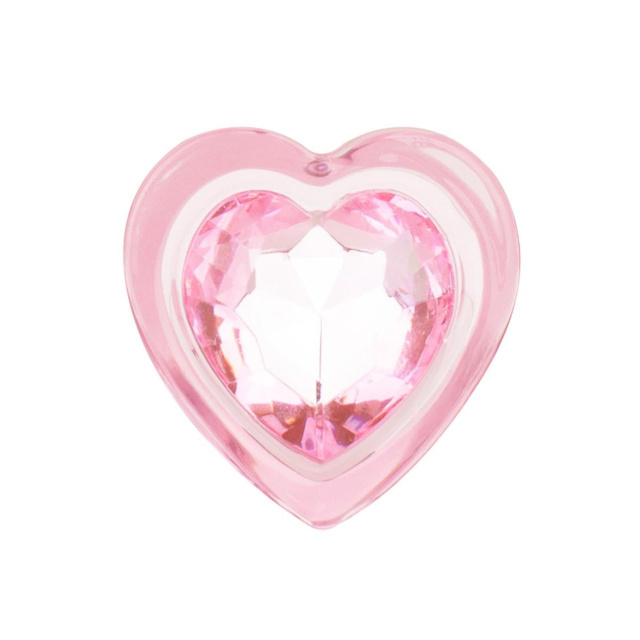Easytoys Anal Plug Glass - Korek analny, Różowy, 7 cm, S