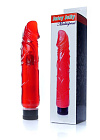 Реалистичный вибратор Boss Series Juicy Jelly, 22 см (красный)