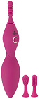 Клиторальный вибратор Sweet Smile Spot Vibrator With 3 Tips, 17,9 см (розовый)