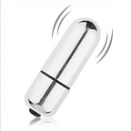Lovetoy X-Basic Bullet Mini One Speed - Wibrator, Srebro, 5, 9 cm