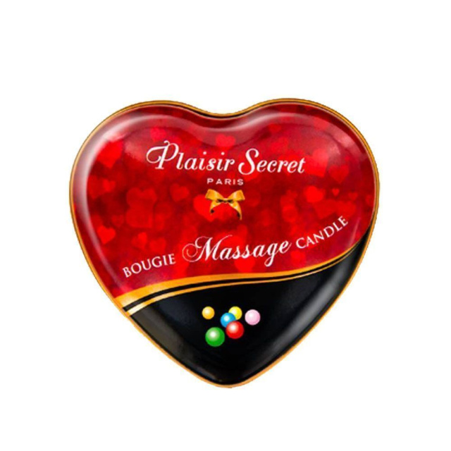 Plaisire Secret Massage Bubble Gum - Świeca do masażu, Bubblegum, 35 ml