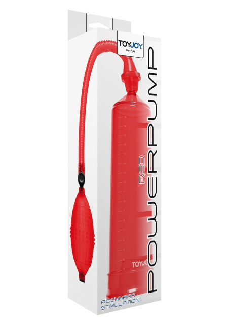 Помпа для пеніса Pressure Pleasure Pump, 20 см (червоний)