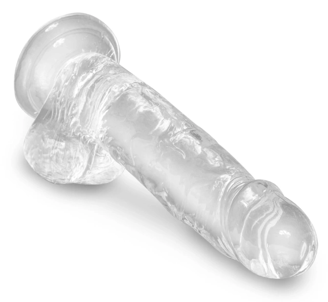 Pipedream King Cock 7 Inch - Dildo, Przezroczysty, 17.8 cm