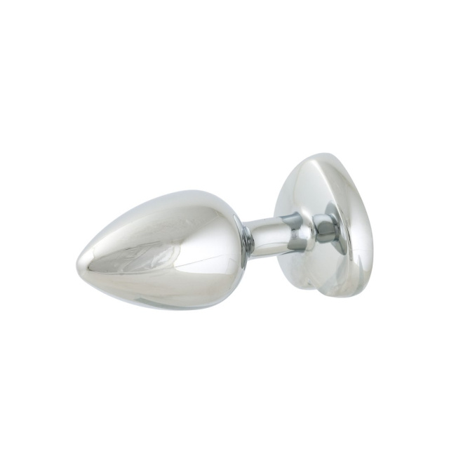 Simply Pleasure S - Korek analny z kryształkiem, Jasnoróżowy, 7 cm, S