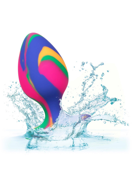 CalExotics Tie-Dye Plug Medium - Korek analny, Multi, 7.5 cm
