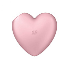 Вакуумный стимулятор клитора с вибрацией Satisfyer Cutie Heart (розовый)