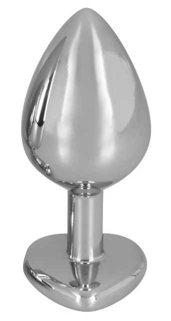 You2Toys Diamond Anal Plug Medium - Korek analny z kryształkiem, Srebro, 8, 2 cm