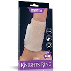 Насадка на пенис с вибрацией LoveToy Vibrating Drip Knights Ring, 10 см (белый)