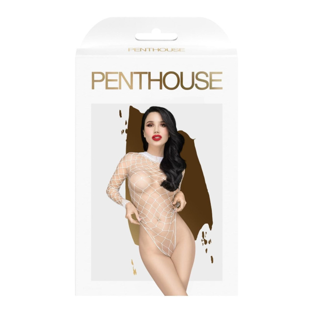 Боді Penthouse Lingerie Scandalous, XL (білий)