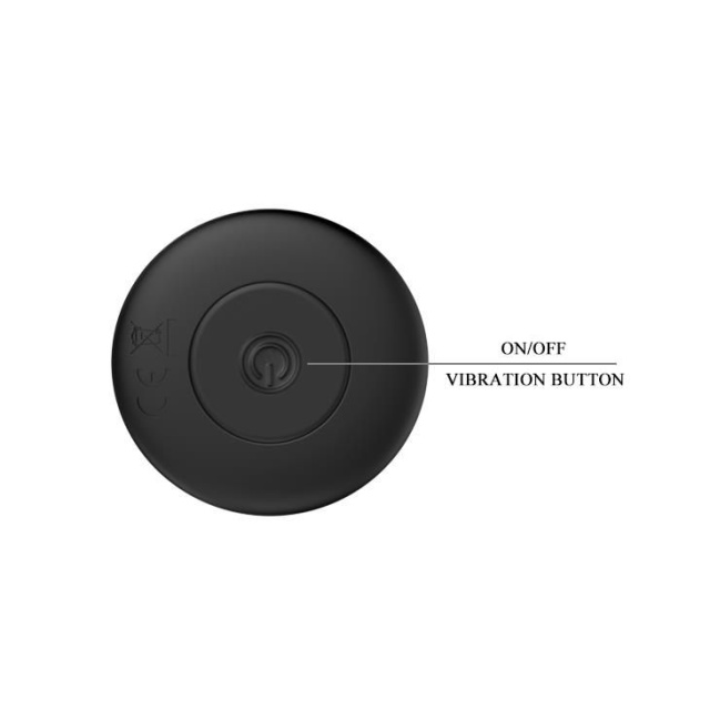 Mr. Play Vibrating Butt Plug - Korek analny, Czarny, 12, 8 cm