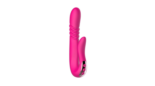 Boys of Toys Deluxe Twirling Vibrating Thruster - Wibrator B -, Różowy, 23 cm