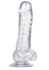 Фалоімітатор Crystal Clear Dong, 18 см (прозорий)