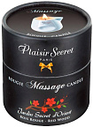 Plaisir Secret Red Wood - Świeca do masażu, Przezroczysty, Drzewny, 80 ml