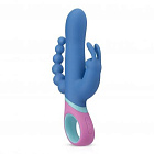 Вібратор кролик PMV20 Vice Double Vibrator, 23 см (синій)