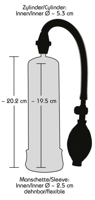 Помпа для пениса Bang Bang Penis Pump, 20 см (черный)