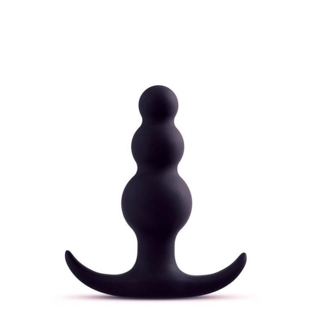 Blush Anal Adventures Platinum - Korek analny, Czarny, 7.6 cm