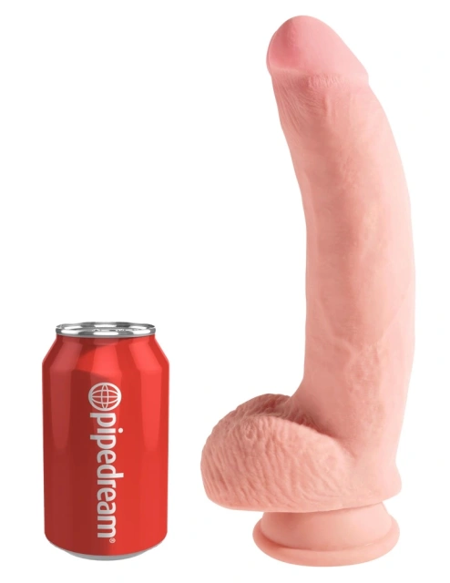 King Cock Plus Triple Density With Balls 10 Inch -, W kolorze cielistym, 25 cm