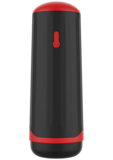 Hidden Desire Milking Master - Automatyczny masturbator z wibracją, Czarny, 28 cm