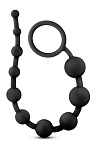 Blush Anal Adventures Platinum Anal Beads - Łańcuszek analny, Czarny, 31.8 cm