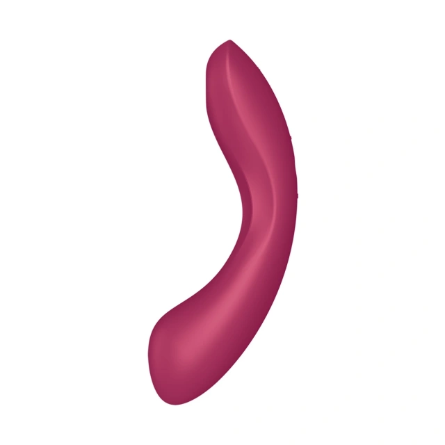 Вакуумный стимулятор клитора с вибрацией Satisfyer Curvy Trinity 1 (бордовый)
