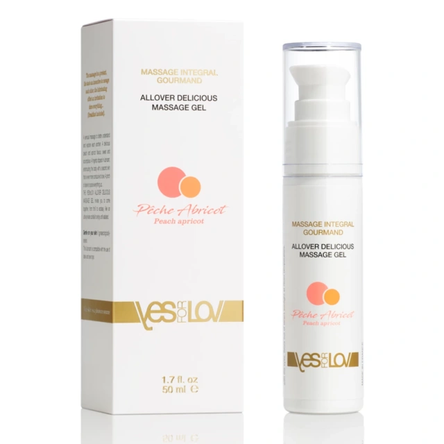 Масажний гель YESforLOV Allover Delicious персик та абрикос, 50 ​​мл