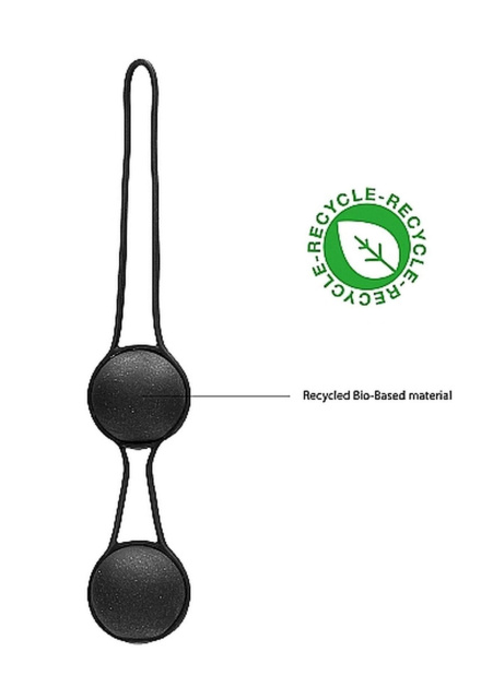 Natural Pleasure Geisha Balls Biodegradable - Kulki gejszy, Czarny, 21 cm