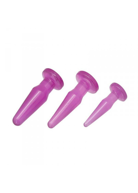 Toyz4lovers Anal Plug 3 Sizes - Korek analny, Fioletowy, 12.4 cm