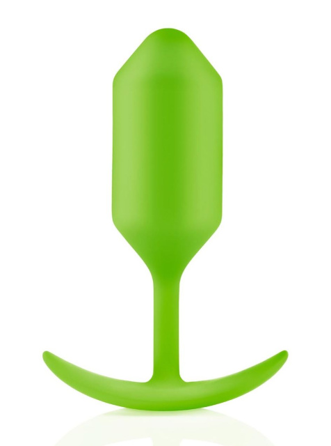 Korek analny B-Vibe Snug Plug 3, 12.7 cm (zielony)
