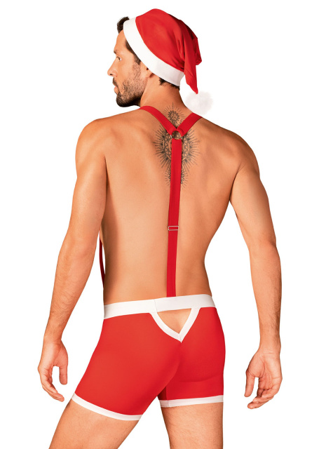 Kostium Santy Obsessive Mr Claus Set, S/M (czerwony)