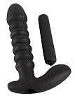 Korek analny z wibracją Black Velvets, 17 cm (czarny)
