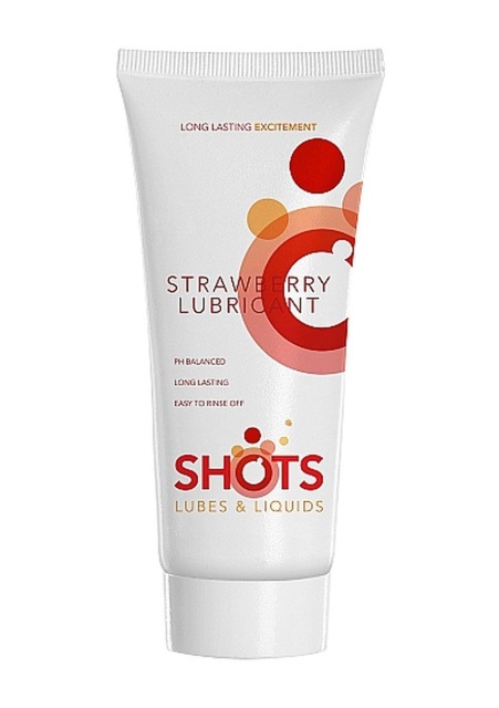 Shots Toys by Shots Strawberry - Lubrykant na bazie wody, Truskawka, 100 ml