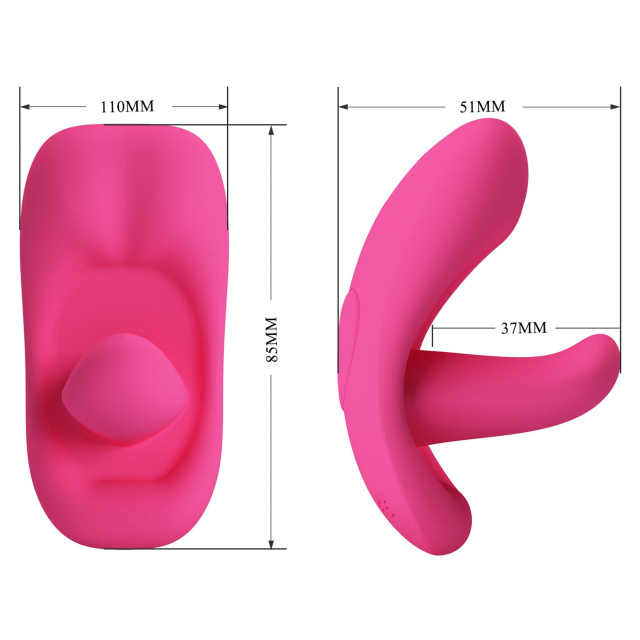 Pretty Love Hazelynn App - Wibrator, Różowy, 11 cm