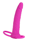 CalExotics Dual Penetrator - Nakładka na penisa, Różowy, 14 cm