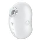 Вакуумный стимулятор клитора с вибрацией Satisfyer Cutie Ghost (белый)