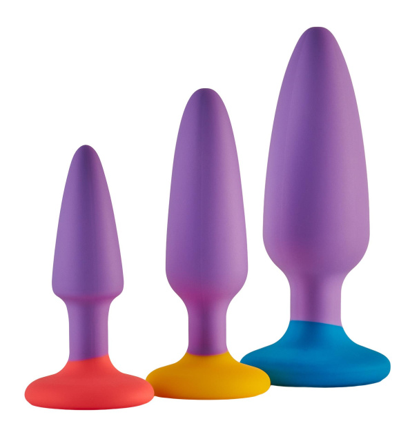 Dream Toys Smooth Adventure Set - Zestaw korków analnych, Multi, 9 cm