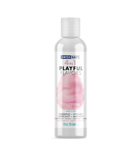 Лубрикант на водной основе Swiss Navy 4 in 1 Playful Flavors сахарная вата, 29.5 мл